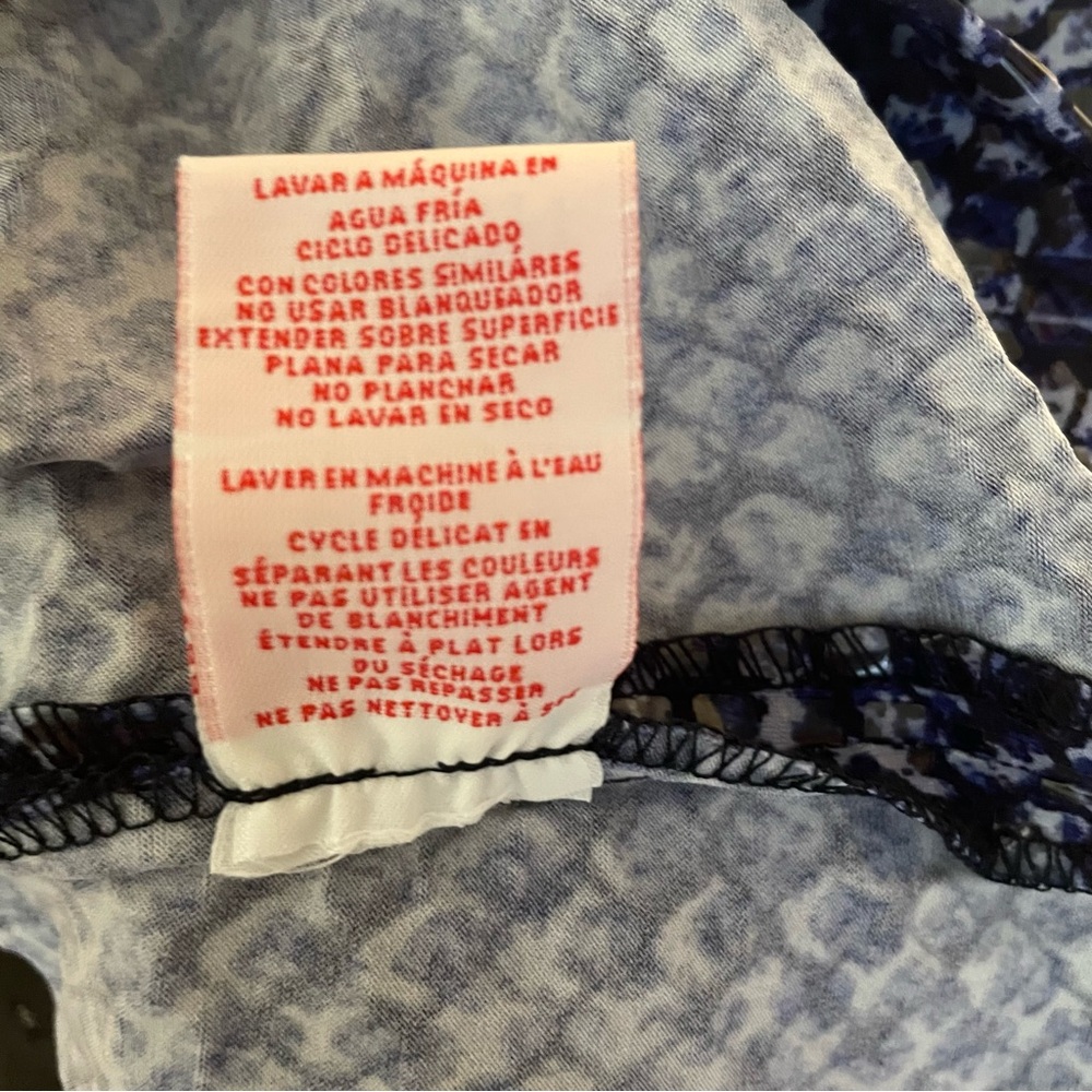 Ruby Rd. SINGING THE BLUES Textured Zip-Up Jacket Size 14 - Picture 11 of 11